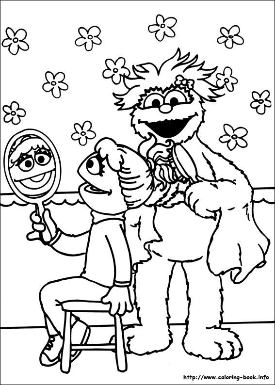 Sesame Street coloring picture